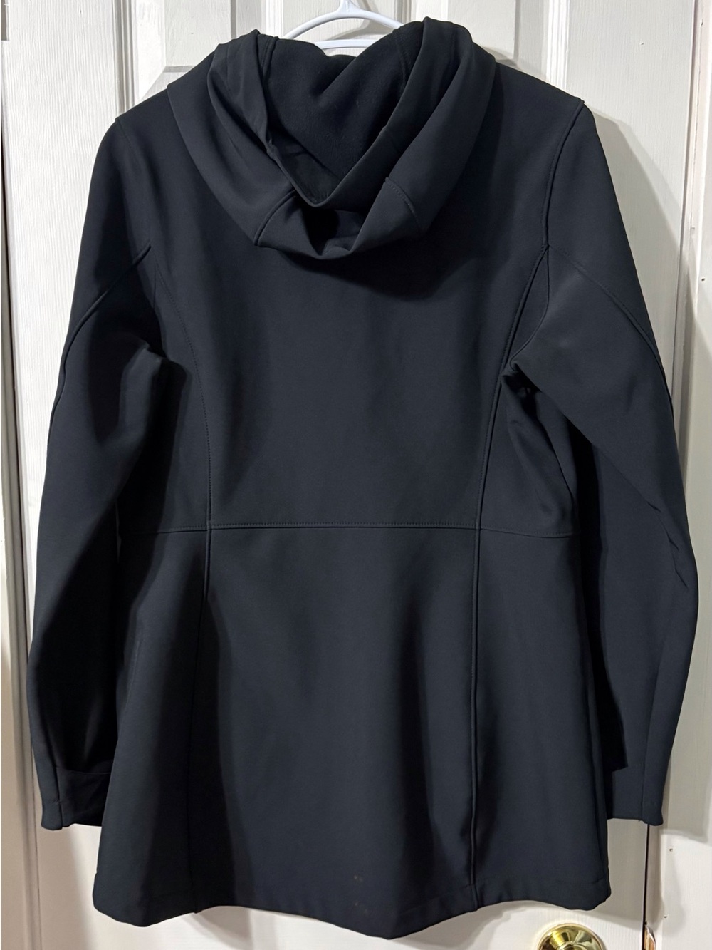 Women's WindRiver Black Hooded Hyper Dri Fleece Lined Jacket - Picture 5 of 6